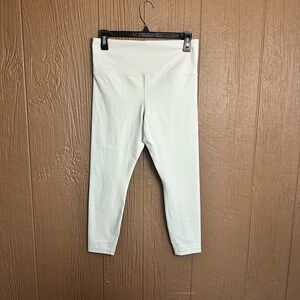 Athleta ULTRA HIGH RISE ELATION 7/8 TIGHT Leggings Sz‎ M Light Turquoise Cropped
